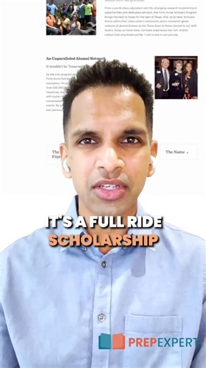 How To Get A Full-Ride Scholarship To The University of Texas! | Prep Expert | Facebook