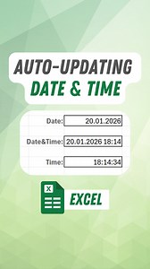 How to add automatic date and time in Excel. Save time on daily updates. #ExcelTips #ExcelTutorial #ExcelFormulas #WorkingSmarter #ProductivityTools | Spreadsheet.Mode
