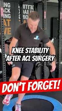Don't forget the MEDIAL AND LATERLAL HOPS for your ACL REHAB