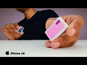 apple iphone 16 mini unboxing | minibox