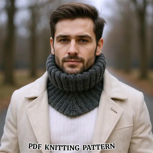 Unisex Neck Gaiter – Dickie Pattern – Turtleneck Collar – Knitting Patterns PDF - Etsy