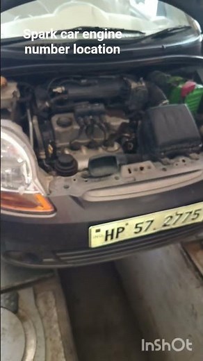 Chevrolet Spark car engine number location in full details