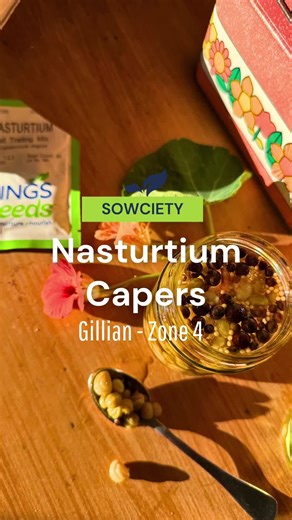 Have you tried Nasturtium Capers? Recipe (courtesy of @gillian.swinton): Nasturtium Capers 1 cup of seed pods 1 cup vinegar 1/3 cup sugar 1 tablespoon salt 1 tsp peppercorns 1/2 tsp mustard seeds 1. Collect seed pods - only green ones, and make sure they are still attached to the plant when picking. We want the freshest ones. 2. Bring the vinegar, salt, sugar and spices to a boil. 3. Sterilise a 500ml jar and lid. 4. Add capers and fill the jar to leave a 1cm headspace, and add the lid. 5. Water