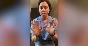 WATCH: Nurse demonstrates just how fast germs can spread when you visit the grocery store