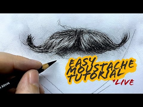 Easy Moustache/Mustache Drawing Tutorial