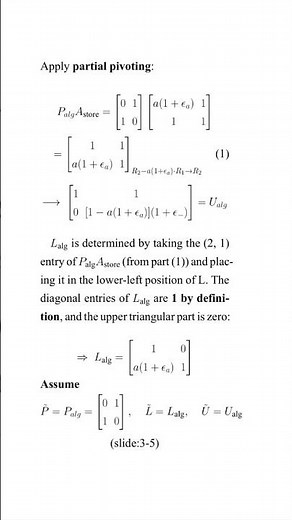Proof of Backward Stability in LU with Partial Pivoting