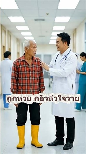 ถูกหวย แต่ไม่กล้าบอกเมีย Uncle Kum and Nong Maem #shorts