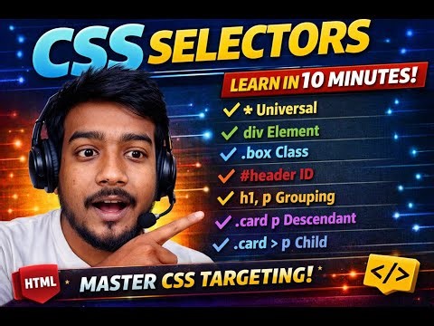 CSS Selectors for Beginners | Complete Guide with Examples