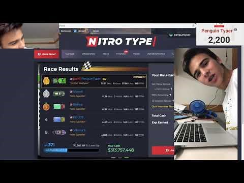 NITRO TYPE 140+ WPM HANDCAM!!!