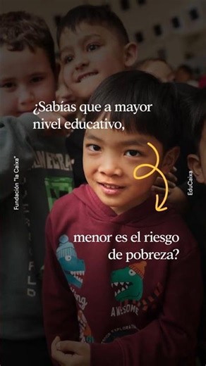¿Sabías que a mayor nivel educativo menor es el riesgo de pobreza?