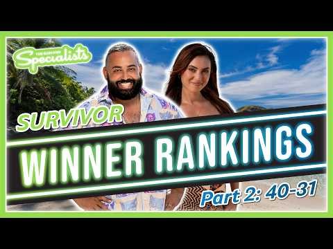 Survivor Winner Rankings: Completing the Bottom 20!