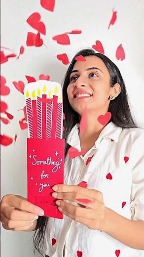 Diy Confetti Shooter Card ❤️#surprise #surprisegift #confettipop #popupcard #popupgift #trending