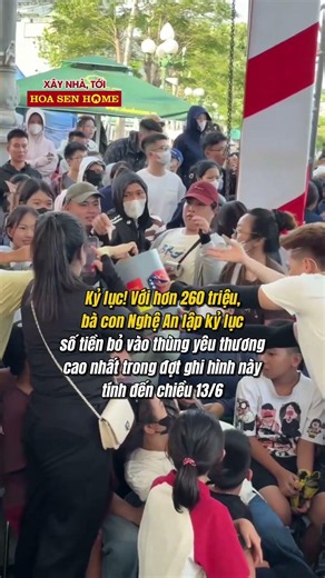 Record-breaking! With over 260 million VND, the people of Nghe An set a new record for donations ...