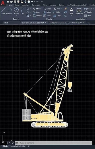 Khắc phục lỗi đoạn thằng line bị răng cưa, gãy khúc trong AutoCAD | Linesmoothing HocThatNhanh.vn