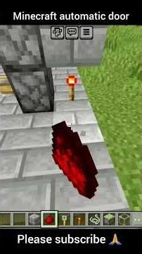 Making Minecraft automatic door #bestgame #minecraft #gaming#minecraftbuilding#bestgammer#anshubisht
