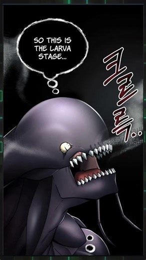 i became a Evolving Space Monster : Larva stage #mahnwaedit