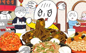 美食动画: 小安妮疯狂炫拉面的这波操作，简直是惊呆了所有人！