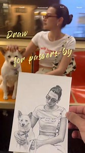 Street Portraits: Drawing for Passers-by With Kindness