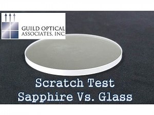 Sapphire Window Scratch Test - Optical Grade Sapphire