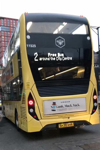 Bee Network Stagecoach Manchester ADL Enviro400 MMC SK20AWA (11525) on the free bus service in the city centre