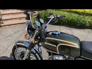 1973 Honda CB350F cold start