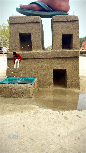 Jumping boy in water funny videography tutorial 🏠👀