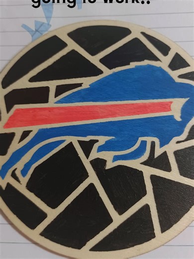 I painted this to decorate a basket I was weaving, but it ended up being way too big.#crafts #painting #notstainedglass