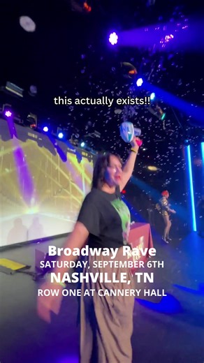 Broadway Rave, the musical theater dance party by theater kids, for theater kids is coming to Nashville. Prices increase soon, grab your tickets before they’re gone 🎭 💃 | Broadway Rave