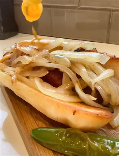 Bacon wrapped hot dog perfection