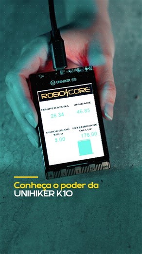 Explore o poder da UNIHIKER K10, a placa de desenvolvimento com inteligência artificial da DF Robot, disponível na loja da RoboCore! Ideal para aplicações avançadas em robótica, IoT e automação, ela combina: 🧠 Processador Xtensa® LX7 🌡️ Sensor de temperatura e umidade 💡 Sensor de luminosidade 🌀 Acelerômetro de 3 eixos 📡 Wi-Fi e Bluetooth integrados 📱 Tela touch de 2.8” 📷 Câmera de 2MP 🎙️ Microfone 🔊 Alto-falante ⚡ Acesso direto a GPIOs — sem complicações! 🔧 Pronta para prototipagem ráp