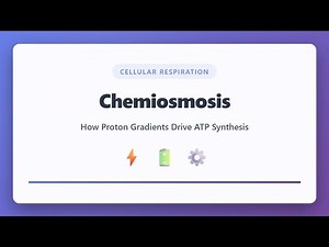 Chemiosmosis Explained: How Proton Gradients Power ATP Synthesis | Cellular Respiration