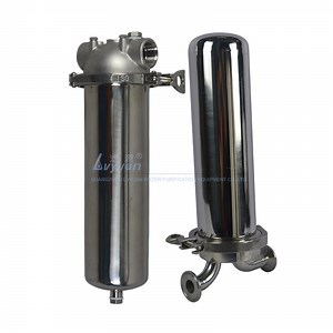 [Hot Item] One Single Stage 20 Inch Stainless Steel Cartridge Filter Housing SS316 with 5 Micron Pleated Cartridge Filter