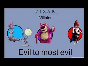 Pixar Villains: evil to most evil 🛋🏀😈