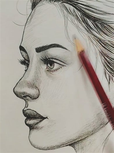 Step-by-Step Face Drawing Tutorial with Pencil