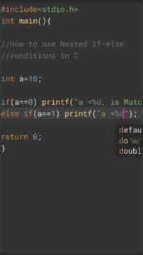 How to use nested if-else conditions in C language for beginners