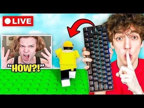 WIRELESS KEYBOARD PRANK on Roblox YouTuber...