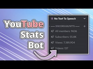 How to Set up YouTube Stats Counter on Discord