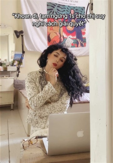 Cv lắm lúc gấp rút nhưng LAn luôn biết cách giải quyết trong sự tĩnh lặng tự thân 🧘🏻‍♀️ #sonxoan #nhoclan80s