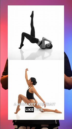 High-key photography uses a white background and controlled lighting to create bright images