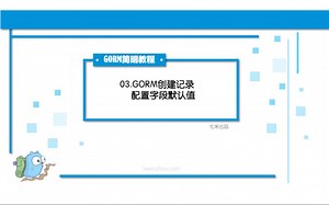 【GORM简明教程】03创建记录及设置字段默认值