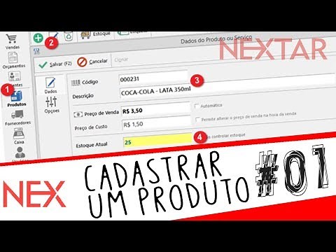 Cadastro básico de Produto no Programa Nex #01