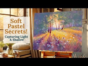 The Secret for Painting Beautiful Shadows in Soft Pastel! PLUS Flower Painting Magic!