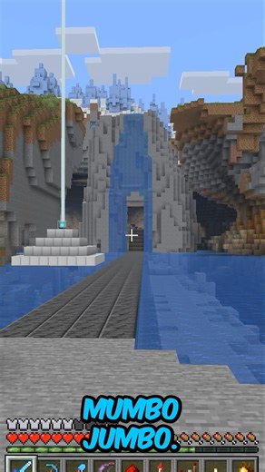 BATCAVE Waterfall Entrance in SURVIVAL Minecraft #minecraft #minecraftredstone #gaming