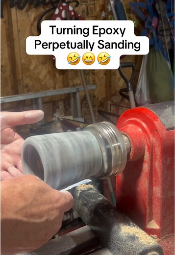 Perpetually Sanding Epoxy Pine Cone Bowl! Making an epoxy and pine cone bowl on a wood lathe using carbide cutting tools. #woodlathe #epoxyresin