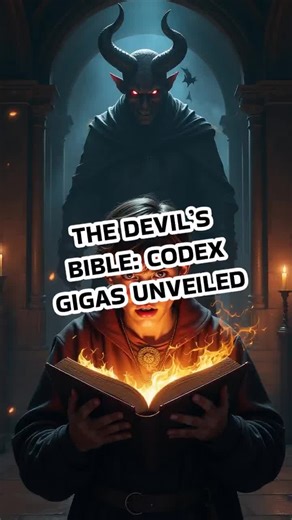 Discover the eerie secrets of the Codex Gigas, the largest medieval manuscript shrouded in legend and mystery. #history #medieval #mystery #manuscript #legend #darkhistory