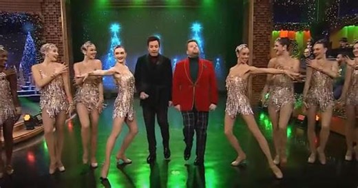 Watch: Jimmy Fallon and James Corden sing a medley of Christmas hits on ‘The Tonight Show’