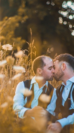 Liam Ellis on Instagram: "❤️A day overflowing with warmth, joy, and the kind of connection that feels effortless. - Two incredible grooms, two beautiful hearts, and a celebration that radiated love from the very first moment. 🤍✨ If your wedding is built on heart, energy, and authenticity — I’d love to help you relive your story. Now taking 2026/27 bookings for UK and destination weddings. 🎬✨ - Videographer: @bohemianweddingfilms Groom: @johnboyjj Venue: @alphetonhallbarns_ Band: @recoverlivepa