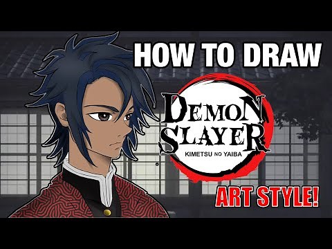 How To Draw The "DEMON SLAYER" ART STYLE!