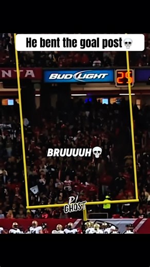 How did he move the whole goal post like that 💀😭 #nfl #shorts