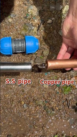 #piping quick connect copper pipe with stainless steel pipe!